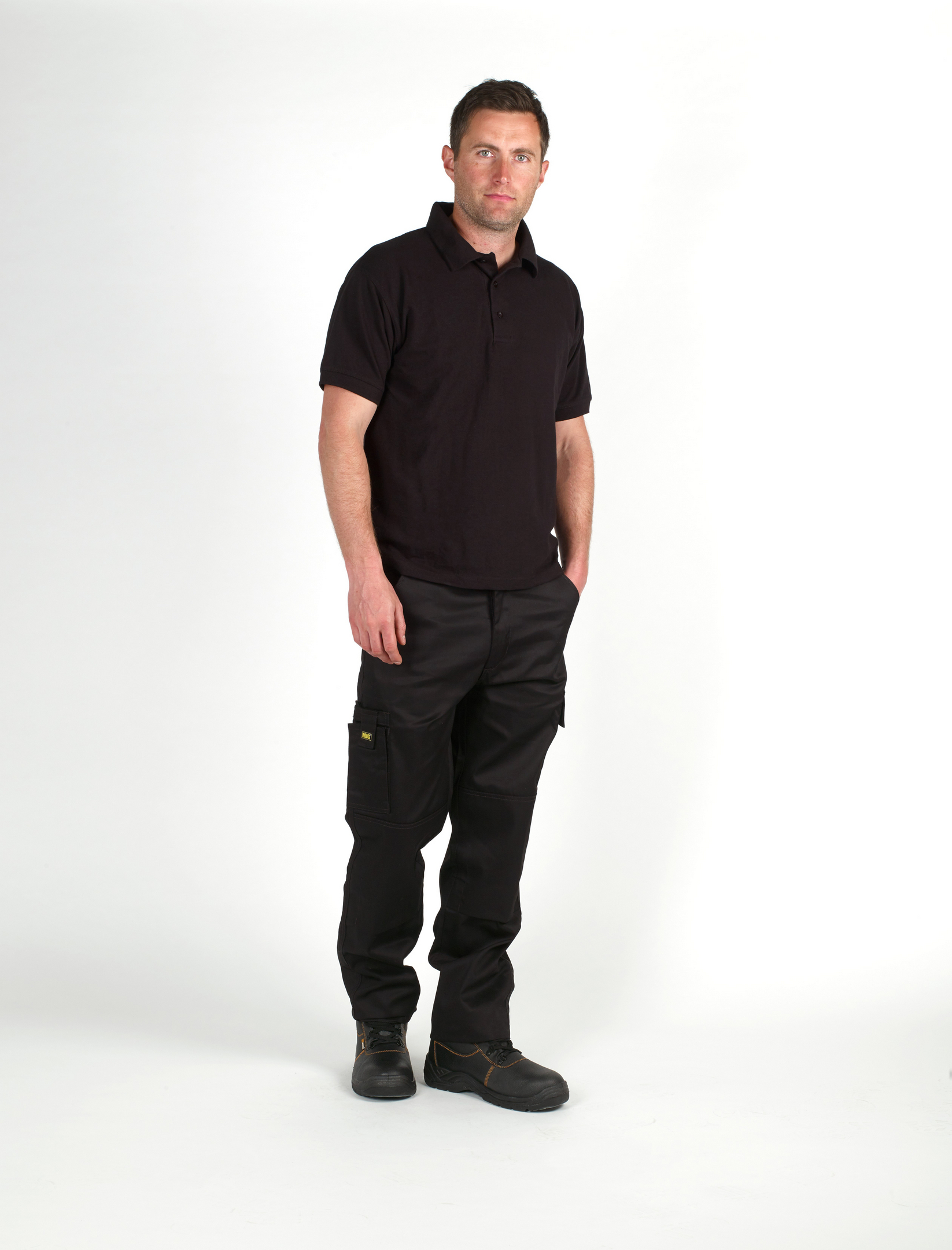 MIG Mens Cargo Combat Work Trousers with Multi Pockets & Knee Pads Pockets 